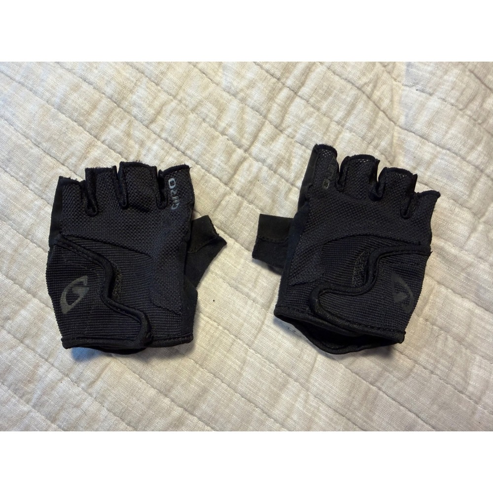 Giro Bravo Jr Kids Cycling Gloves Black Fingerless Padded Size Youth Small YS